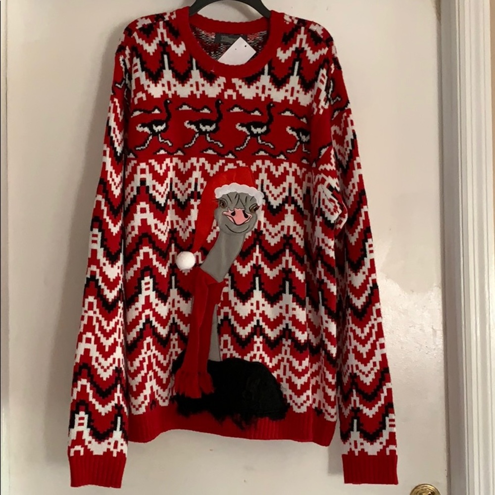 Christmas sweater emu turkey ugly sweater XXL